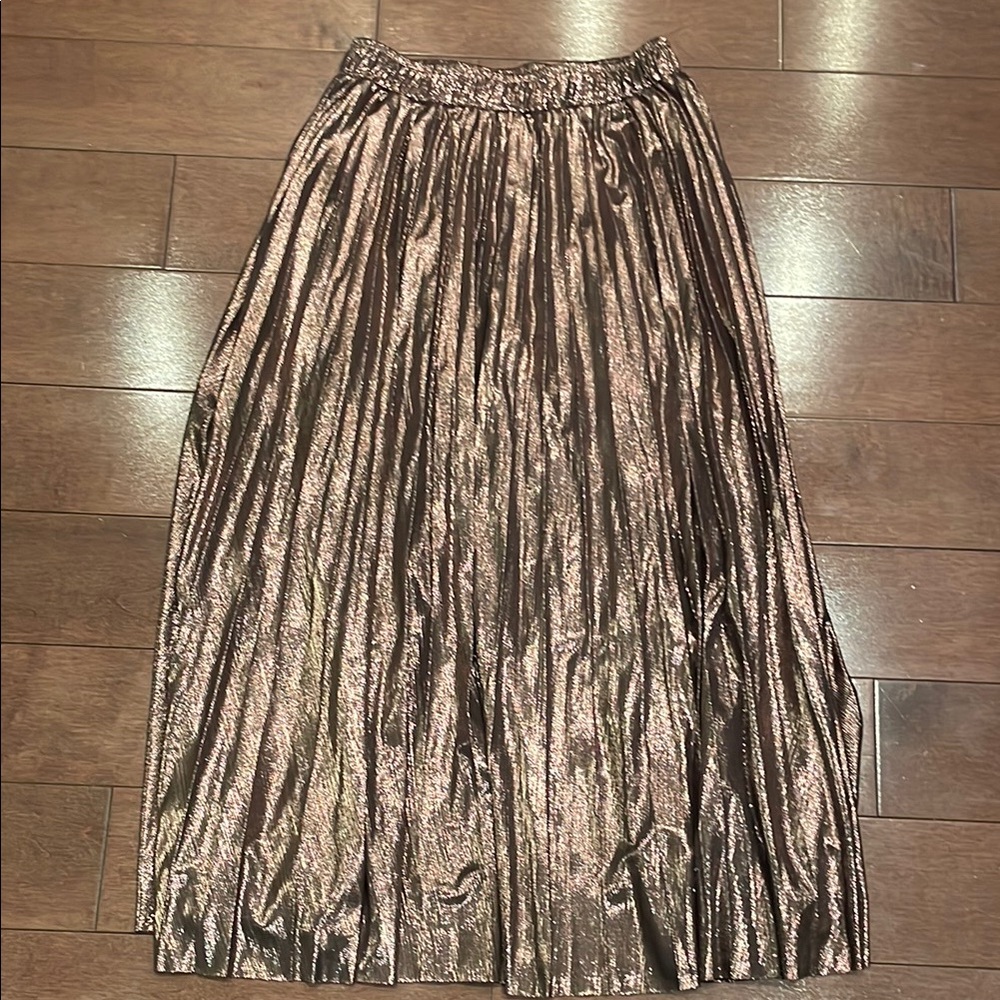 Shimmering Metallic Skirt